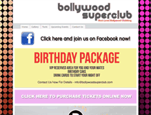 Tablet Screenshot of bollywoodsuperclub.com